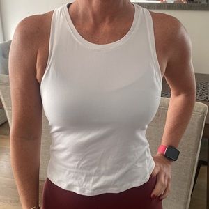 Yogalicious White Workout Tank Top